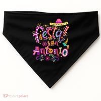 Fiesta Squad San Antonio Texas Cinco De Mayo Lets Fiesta  USA-Made Doggie Bandana thumb 0
