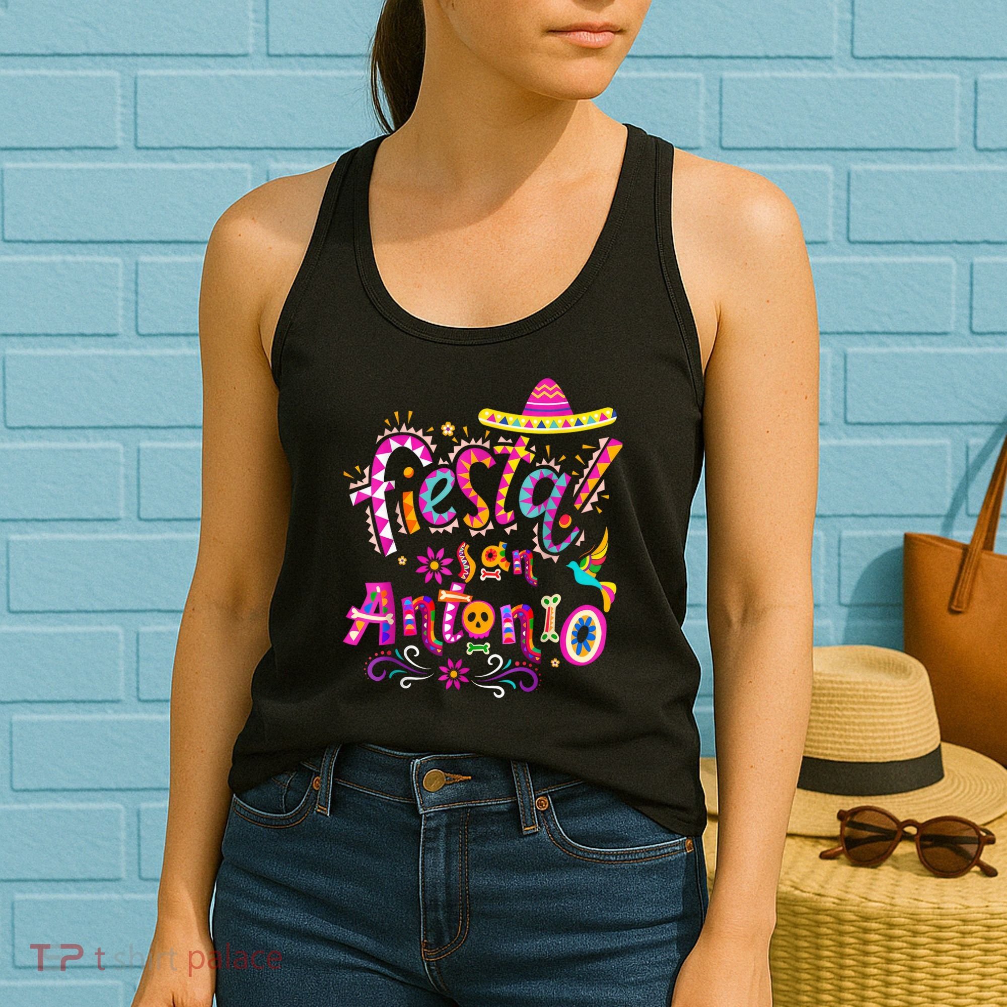 Fiesta Squad San Antonio Texas Cinco De Mayo Lets Fiesta  Women's Tank Top