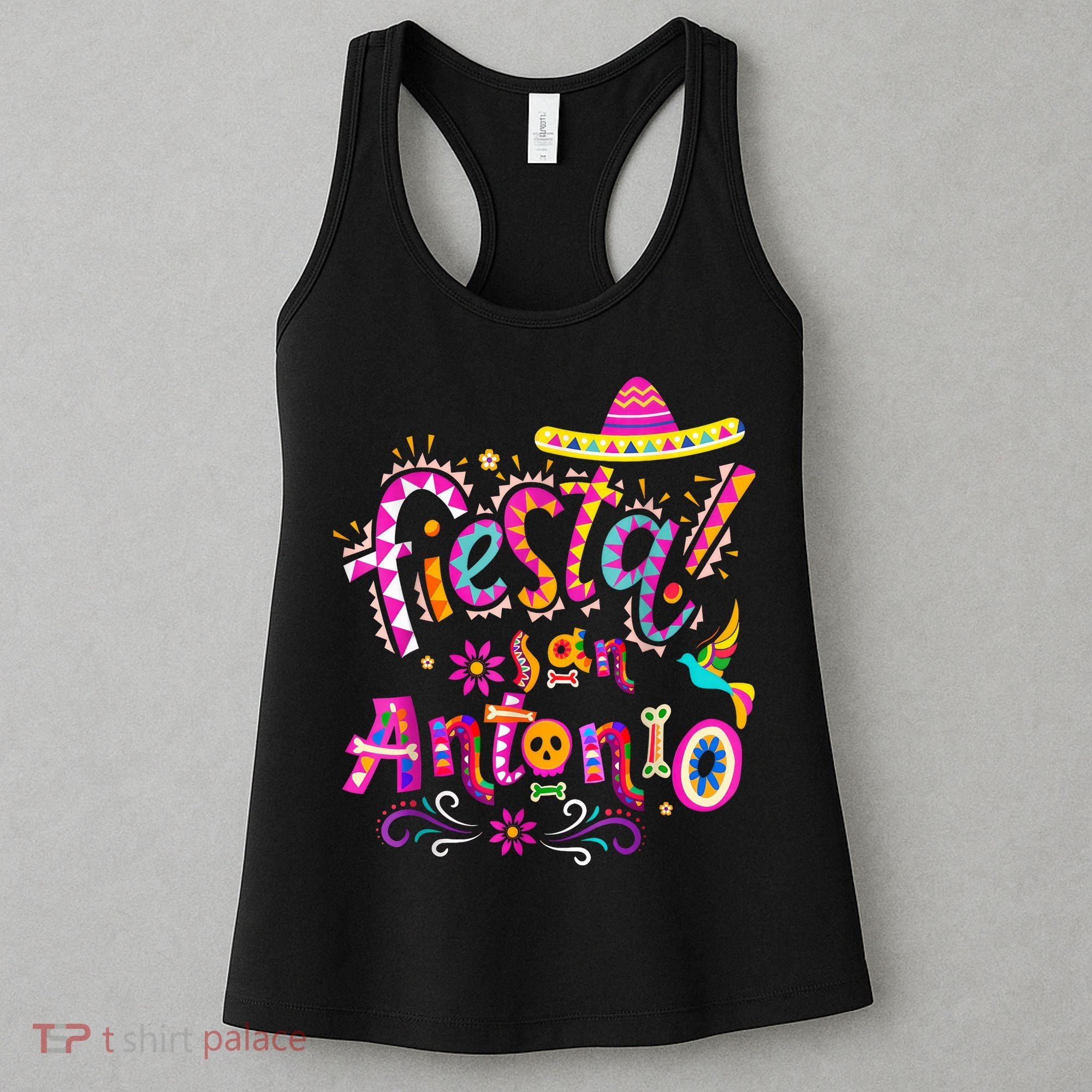 Fiesta Squad San Antonio Texas Cinco De Mayo Lets Fiesta  Women's Tank Top