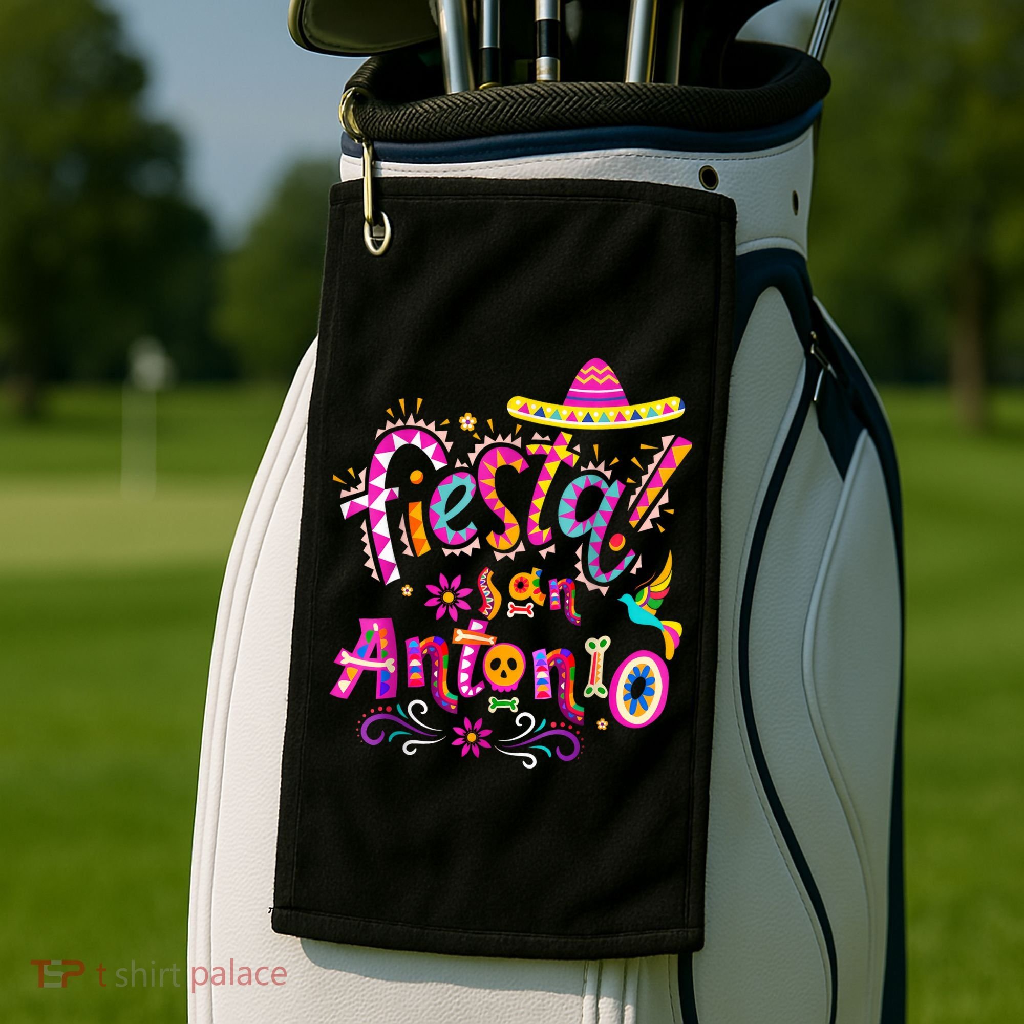 Fiesta Squad San Antonio Texas Cinco De Mayo Lets Fiesta  Golf Towel