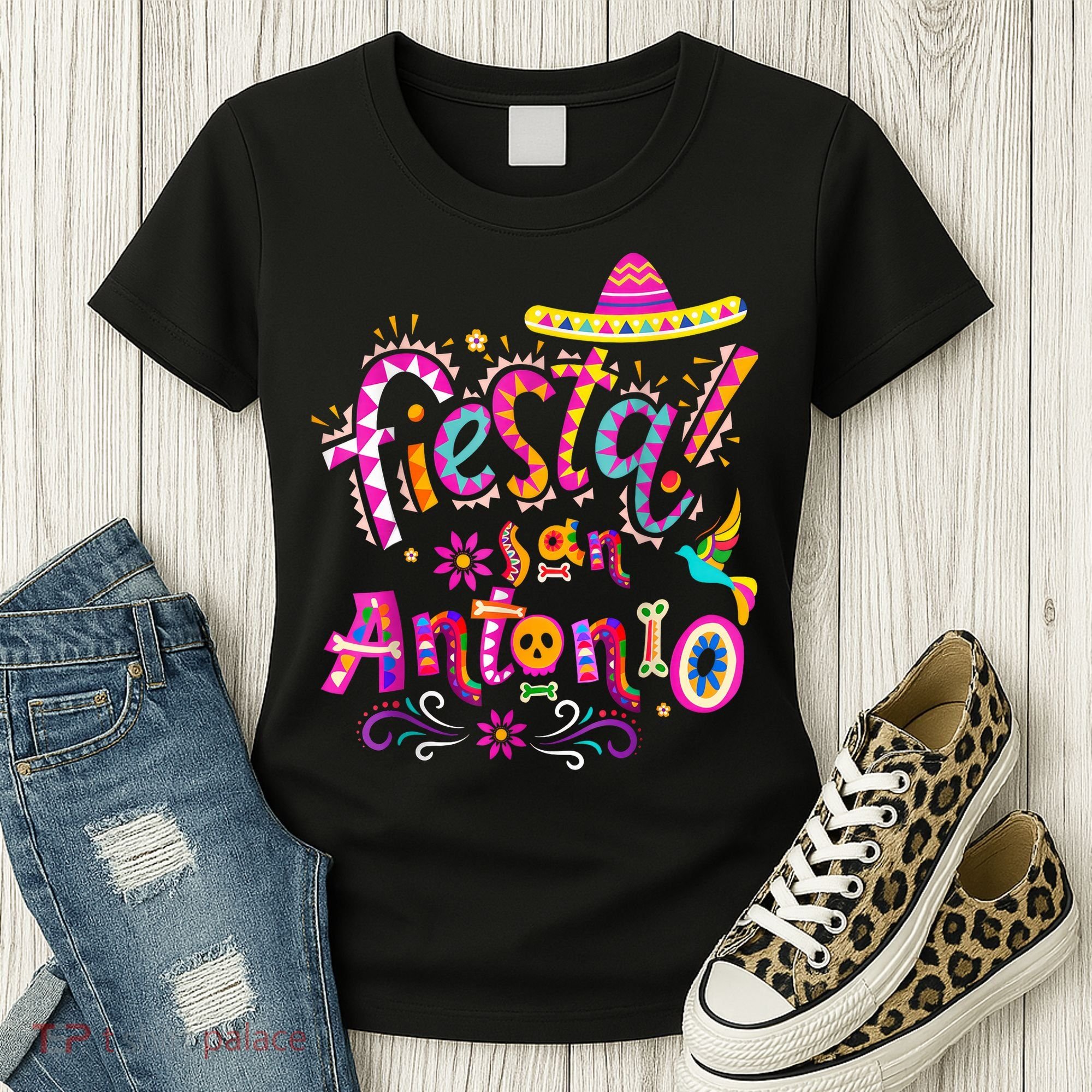 Fiesta Squad San Antonio Texas Cinco De Mayo Lets Fiesta  Women's T-Shirt