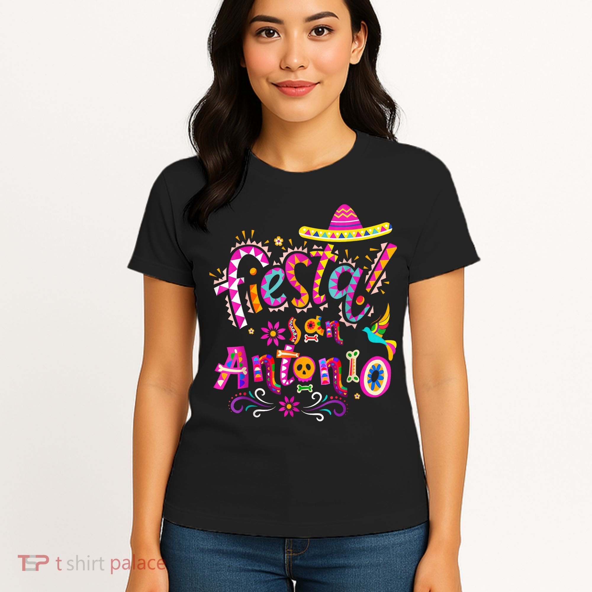 Fiesta Squad San Antonio Texas Cinco De Mayo Lets Fiesta  Women's T-Shirt