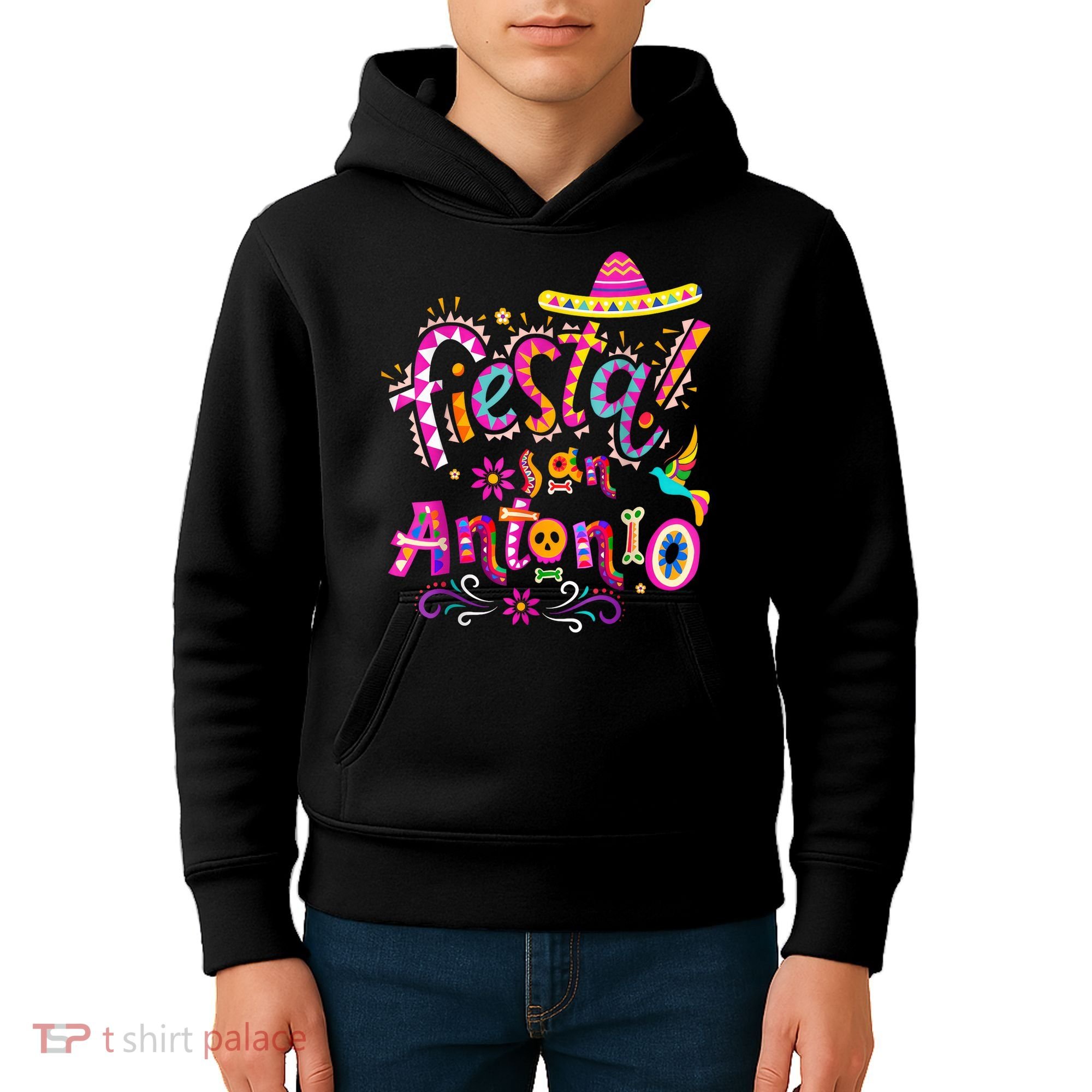 Fiesta Squad San Antonio Texas Cinco De Mayo Lets Fiesta  Kids Hoodie
