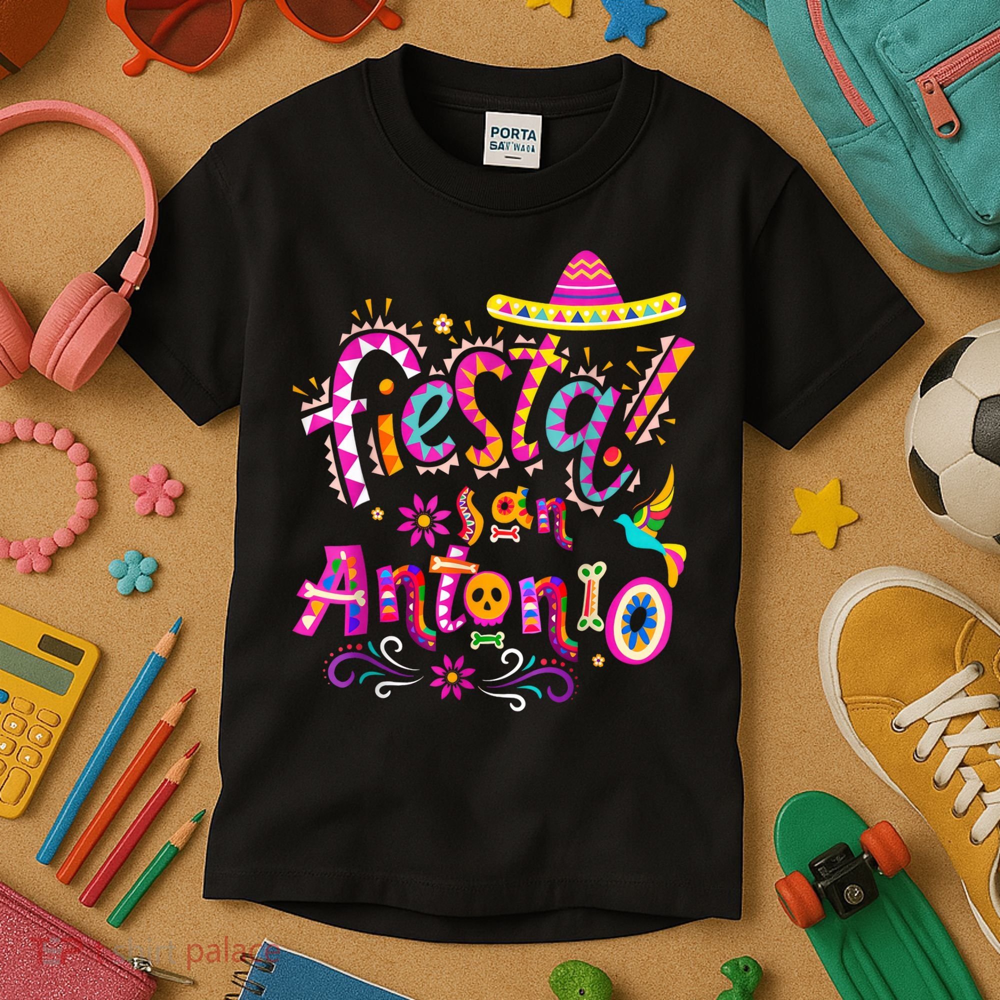 Fiesta Squad San Antonio Texas Cinco De Mayo Lets Fiesta  Kids T-Shirt