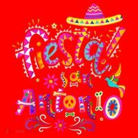 Fiesta Squad San Antonio Texas Cinco De Mayo Lets Fiesta  Santa Hat thumb 1