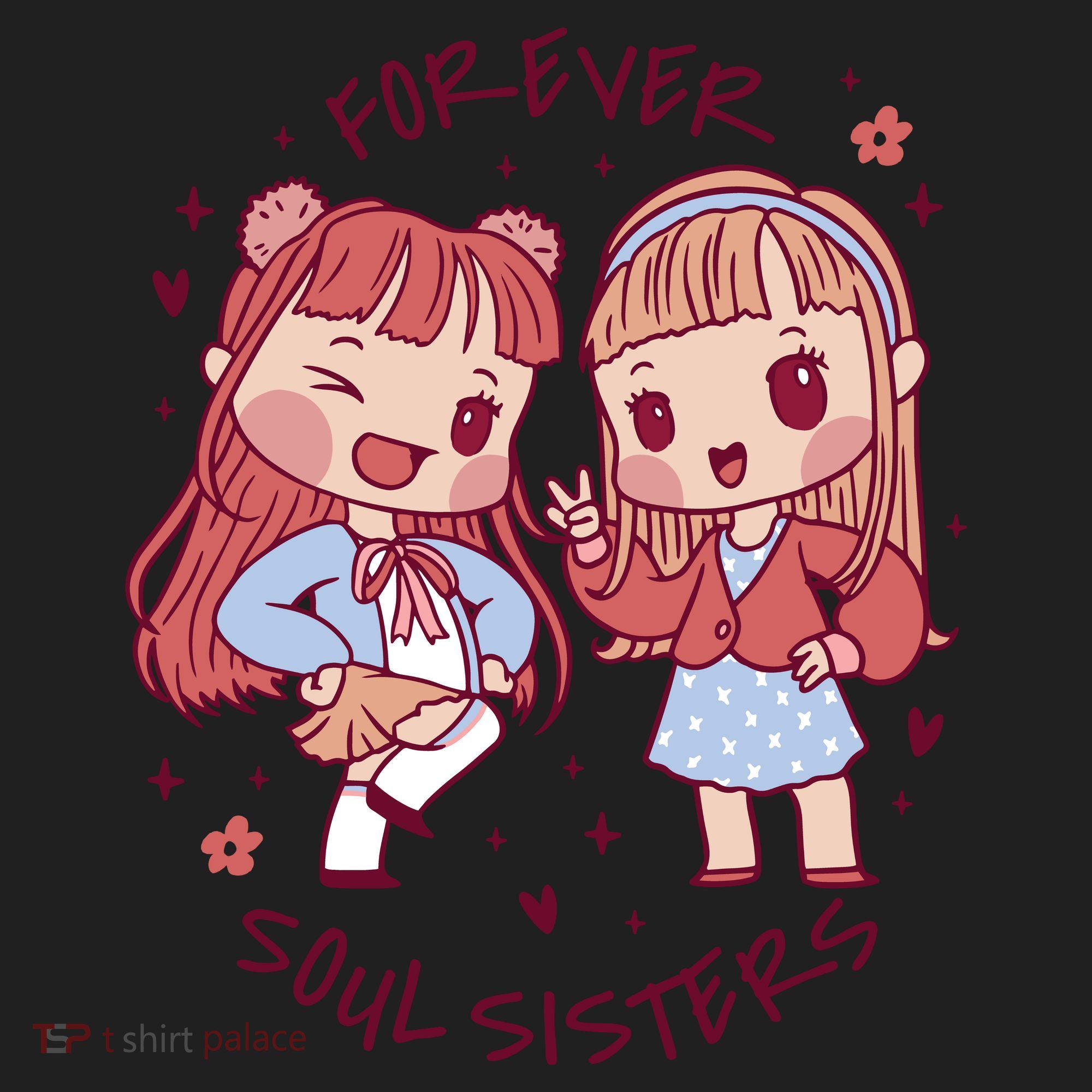 Forever Soul Sisters Chibi Friends Women's Sweatshirt