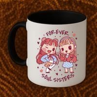 Forever Soul Sisters Chibi Friends Coffee Mug thumb 2