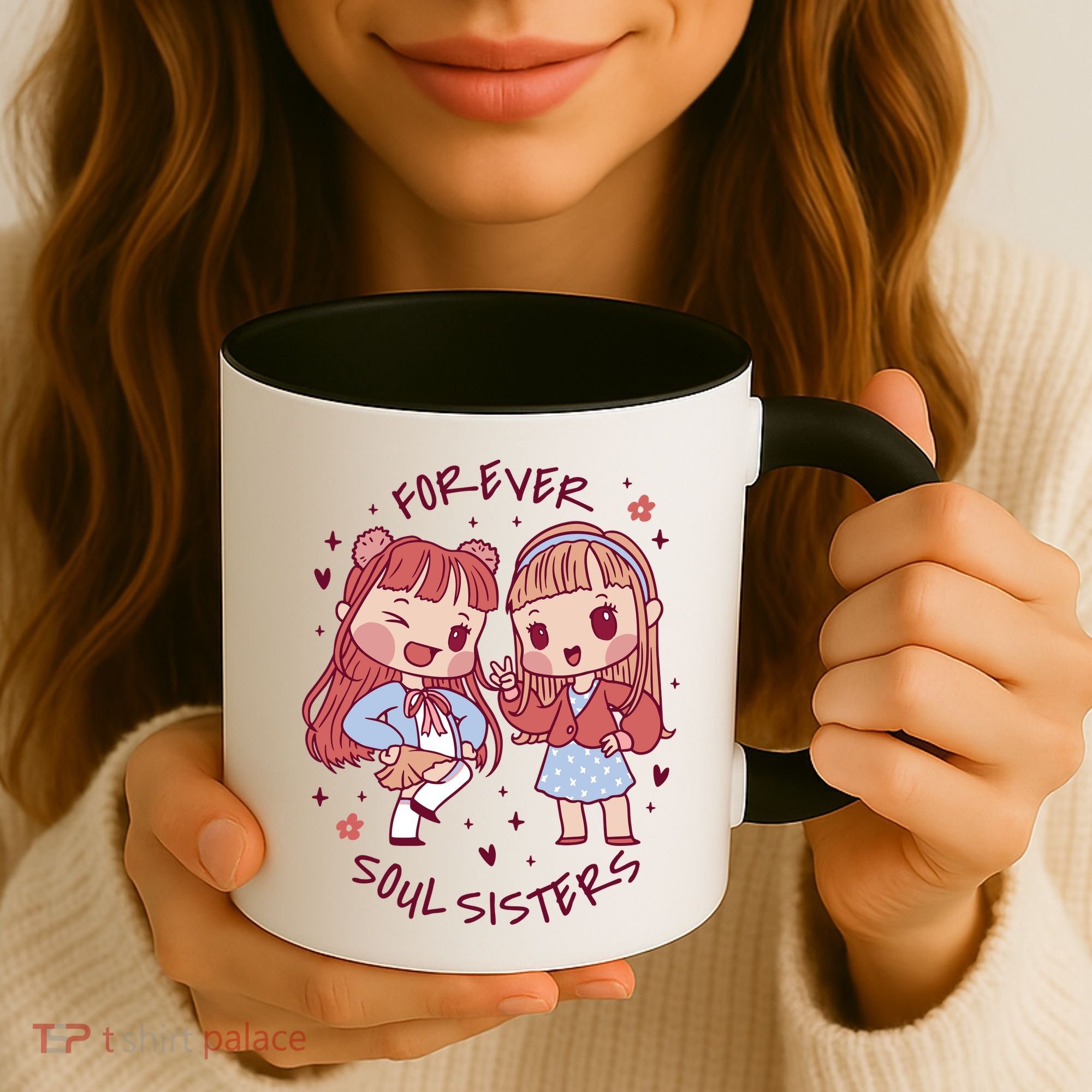 Forever Soul Sisters Chibi Friends Coffee Mug