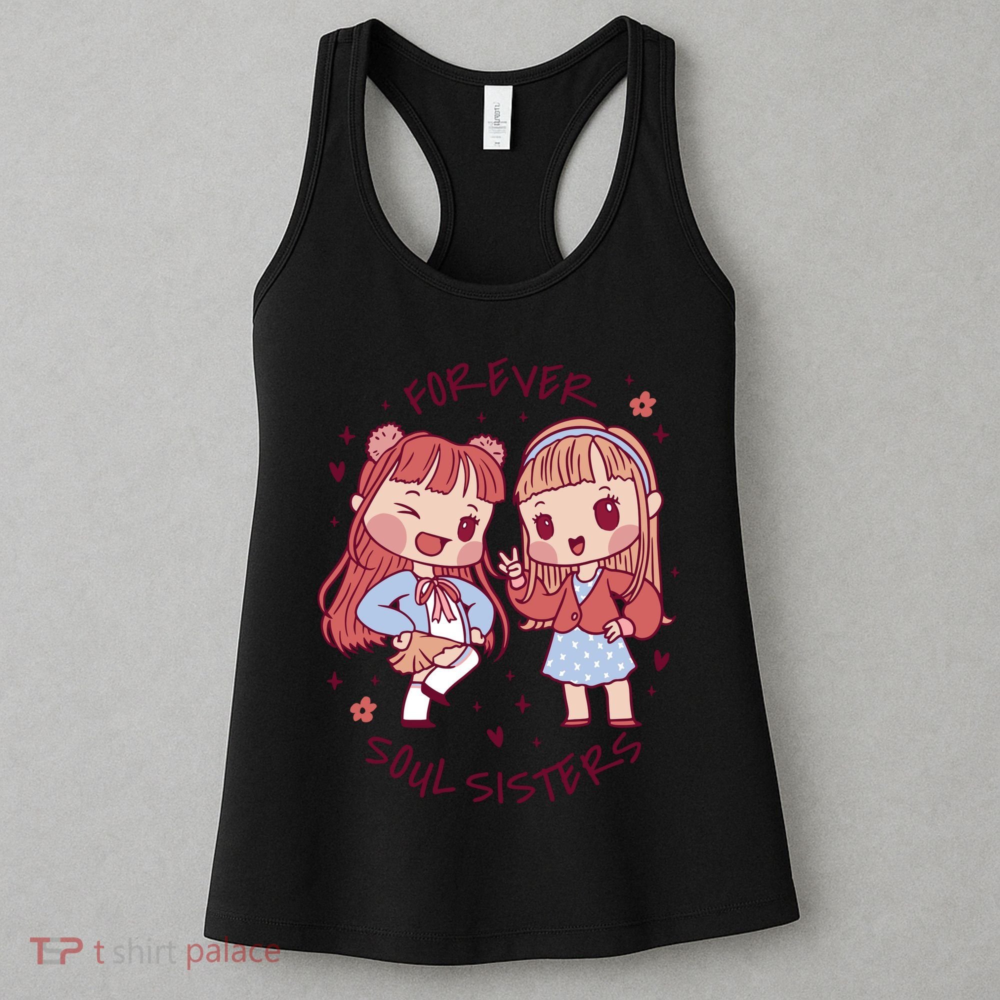 Forever Soul Sisters Chibi Friends Women's Tank Top