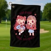 Forever Soul Sisters Chibi Friends Golf Towel thumb 1