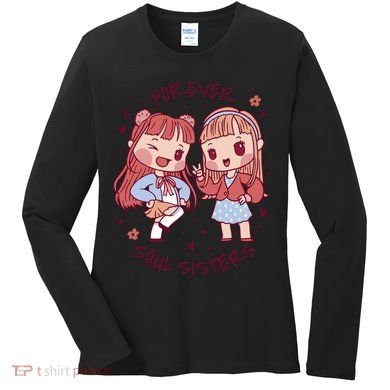 Forever Soul Sisters Chibi Friends Women's Long Sleeve Shirt