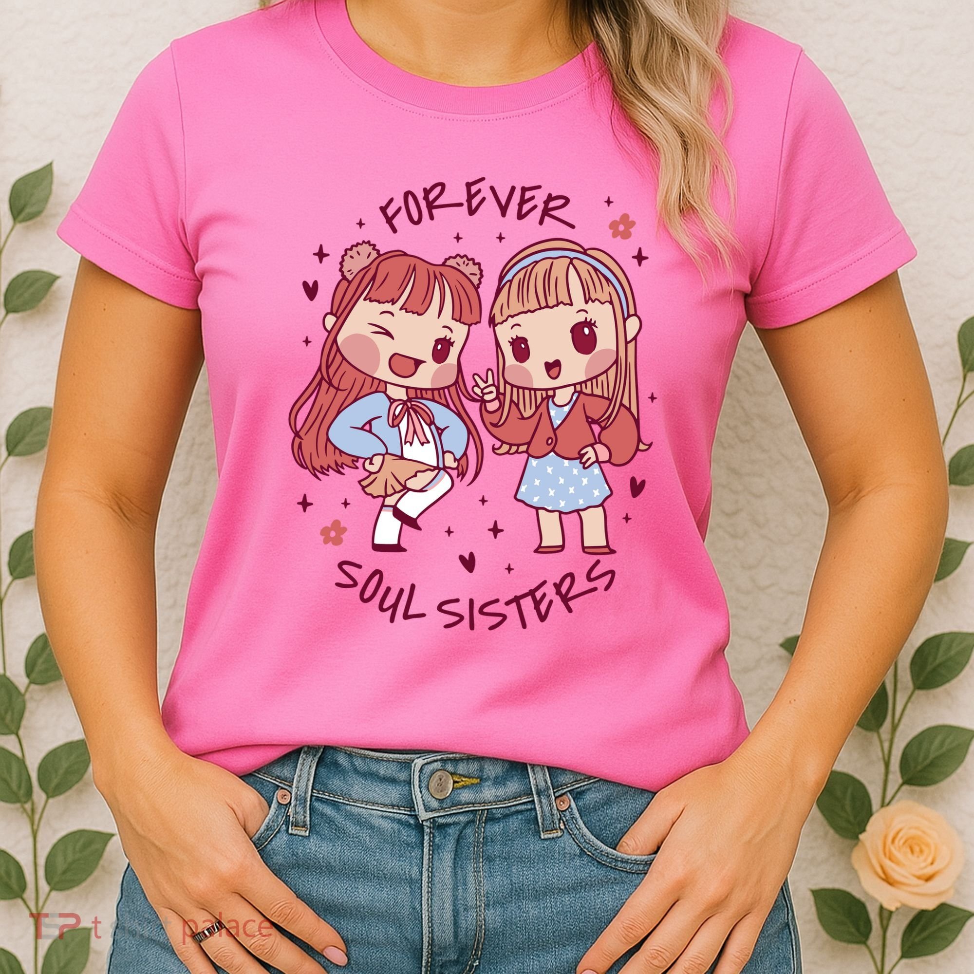 Forever Soul Sisters Chibi Friends Women's T-Shirt