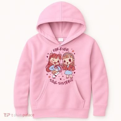 Forever Soul Sisters Chibi Friends Kids Hoodie