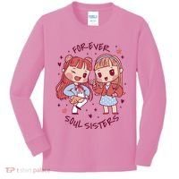 Forever Soul Sisters Chibi Friends Kids Long Sleeve Shirt thumb 0