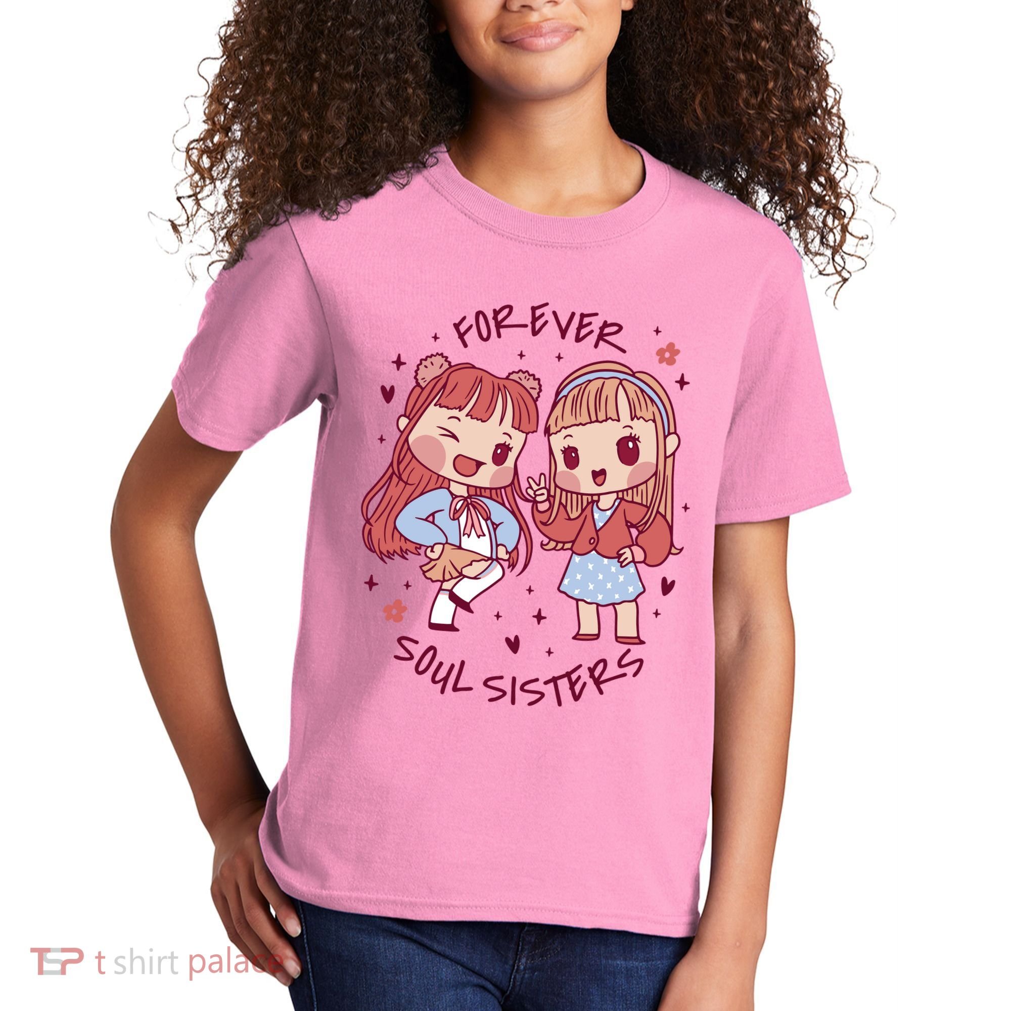 Forever Soul Sisters Chibi Friends Kids T-Shirt