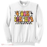 Funny Spooky Season Retro Spooky Teacher Halloween Costume Sweatshirt thumb 0