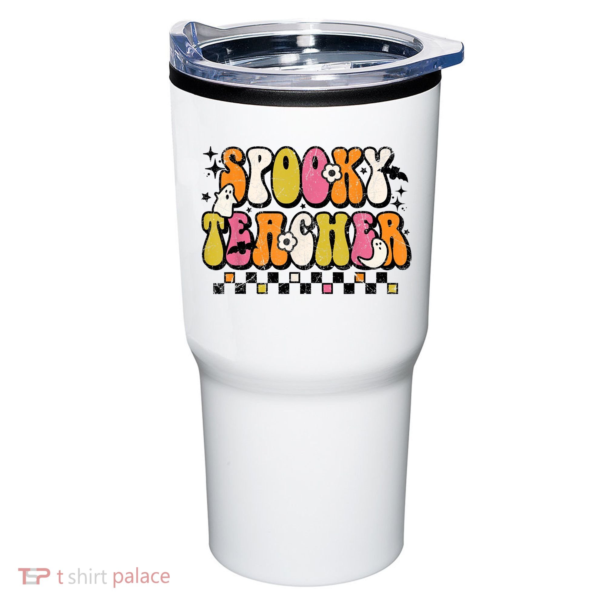 Funny Spooky Season Retro Spooky Teacher Halloween Costume Tumbler