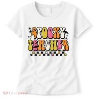 Funny Spooky Season Retro Spooky Teacher Halloween Costume Women's T-Shirt thumb 0