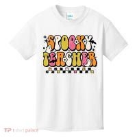 Funny Spooky Season Retro Spooky Teacher Halloween Costume Kids T-Shirt thumb 0