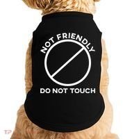 Funny Sarcasm Social Distance Not Friendly Do Not Touch Doggie Tank thumb 0