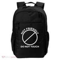 Funny Sarcasm Social Distance Not Friendly Do Not Touch Backpack thumb 0