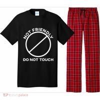 Funny Sarcasm Social Distance Not Friendly Do Not Touch Pajama Set thumb 0