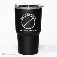 Funny Sarcasm Social Distance Not Friendly Do Not Touch Tumbler thumb 0