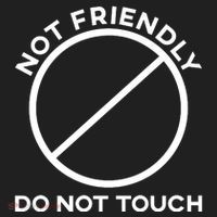 Funny Sarcasm Social Distance Not Friendly Do Not Touch Hat thumb 2