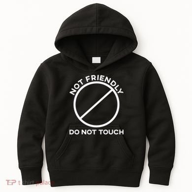 Funny Sarcasm Social Distance Not Friendly Do Not Touch Kids Hoodie