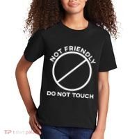 Funny Sarcasm Social Distance Not Friendly Do Not Touch Kids T-Shirt thumb 2
