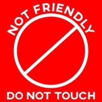 Funny Sarcasm Social Distance Not Friendly Do Not Touch Santa Hat thumb 1