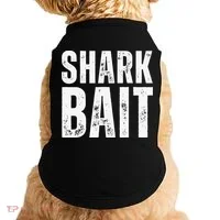 Funny Shark Shark Bait Doggie Tank thumb 0
