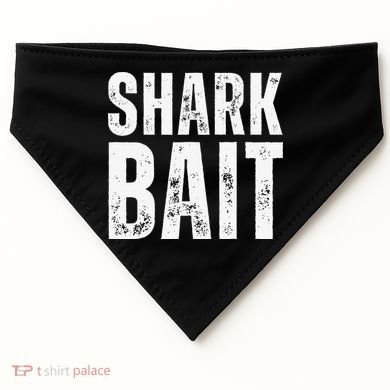 Funny Shark Shark Bait USA-Made Doggie Bandana