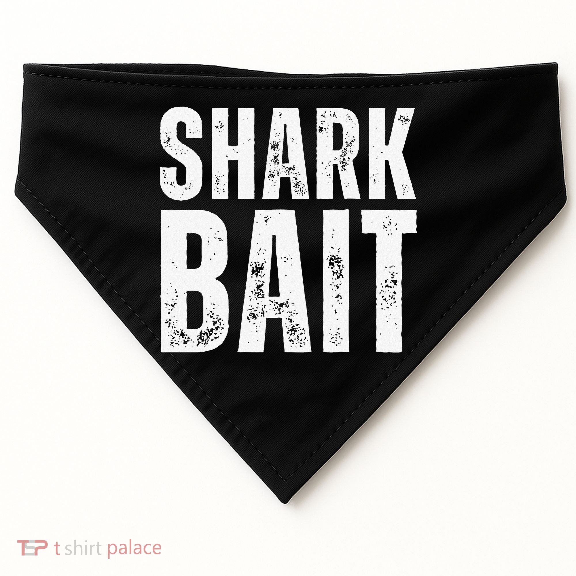 Funny Shark Shark Bait USA-Made Doggie Bandana