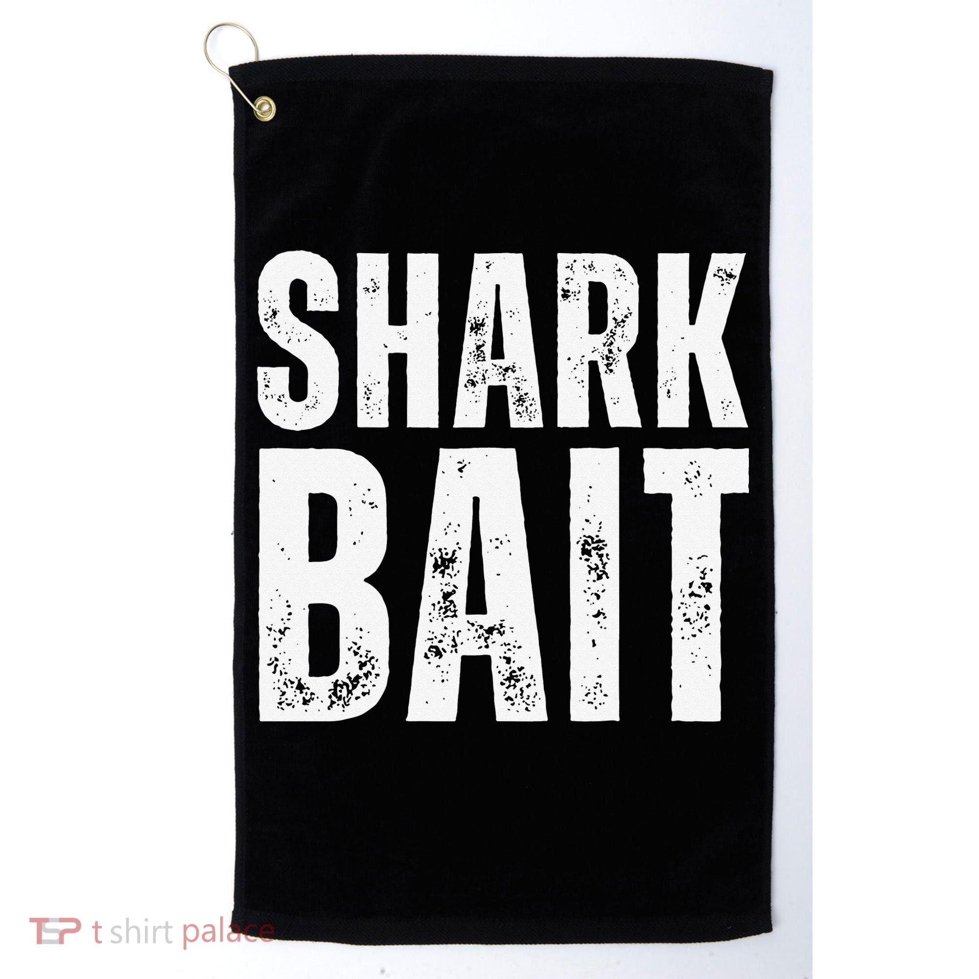 Funny Shark Shark Bait Golf Towel