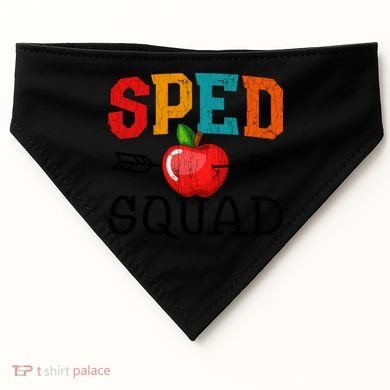 Funny Sped Squad Design For Special Education Teacher Gift USA-Made Doggie Bandana