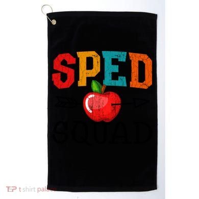 Funny Sped Squad Design For Special Education Teacher Gift Golf Towel