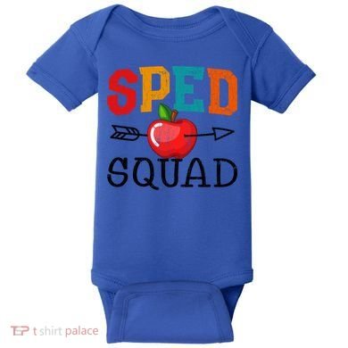 Funny Sped Squad Design For Special Education Teacher Gift Baby Bodysuit