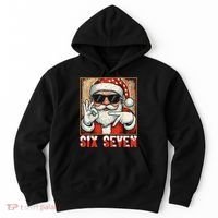 Funny Six Seven Meme Christmas Cool Santa Saying  Hoodie thumb 0