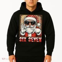 Funny Six Seven Meme Christmas Cool Santa Saying  Hoodie thumb 2