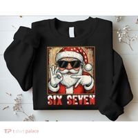 Funny Six Seven Meme Christmas Cool Santa Saying  Sweatshirt thumb 2