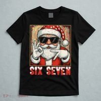 Funny Six Seven Meme Christmas Cool Santa Saying  T-Shirt thumb 5