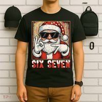 Funny Six Seven Meme Christmas Cool Santa Saying  T-Shirt thumb 6