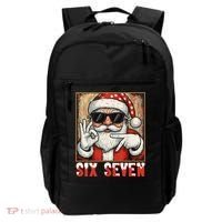 Funny Six Seven Meme Christmas Cool Santa Saying  Backpack thumb 0