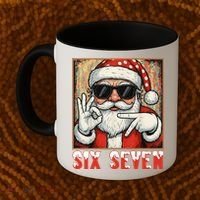 Funny Six Seven Meme Christmas Cool Santa Saying  Coffee Mug thumb 2