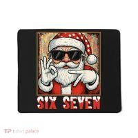 Funny Six Seven Meme Christmas Cool Santa Saying  Mousepad thumb 0