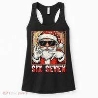 Funny Six Seven Meme Christmas Cool Santa Saying  Women's Tank Top thumb 0