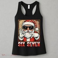 Funny Six Seven Meme Christmas Cool Santa Saying  Women's Tank Top thumb 3
