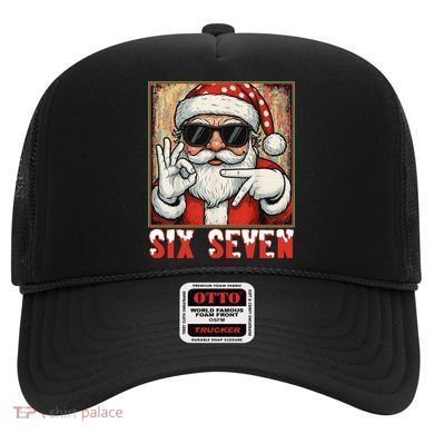 Funny Six Seven Meme Christmas Cool Santa Saying  Hat