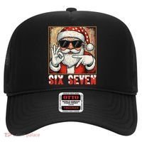 Funny Six Seven Meme Christmas Cool Santa Saying  Hat thumb 0